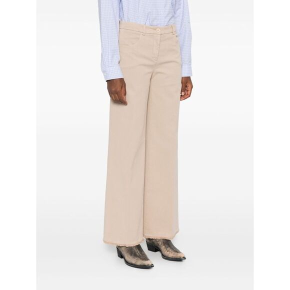 Via Masini 80 Women Cotton Wide-Leg Trousers